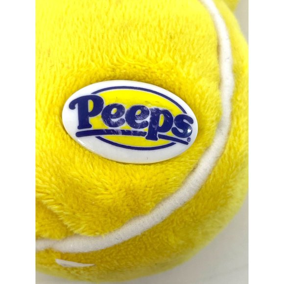 Peeps Beanbag Bunny Plush Toy Rabbi 6” x 3” Yellow 2006 White Piping Outline - Picture 8 of 9